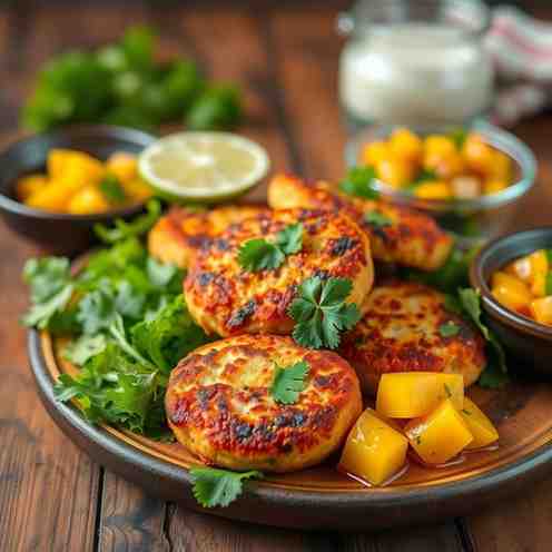 Crispy Caribbean Cod Fish Cakes - Spicy